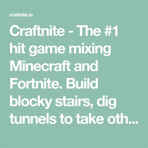 Crafnite io is a game with extremely beautiful game graphics and scientific design, this game will bring you very enjoyable experiences